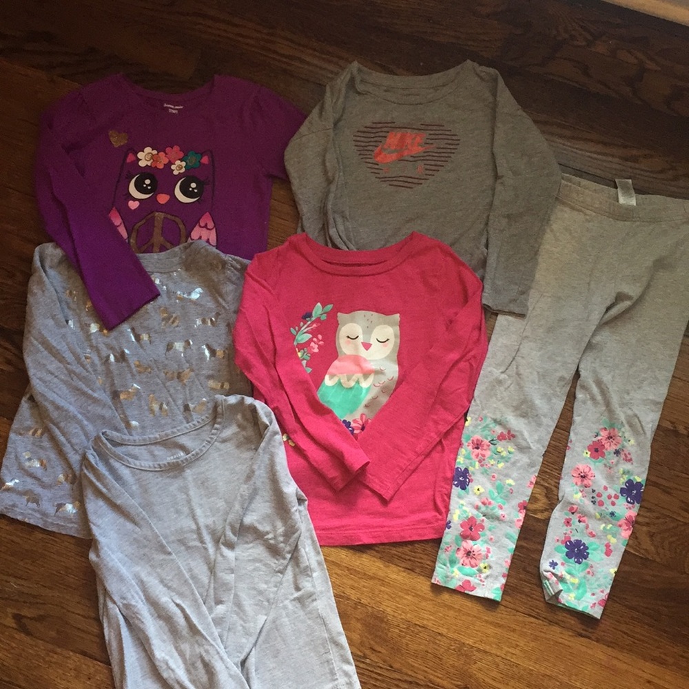 Girl size 5T bundle clothing long sleeve shirts